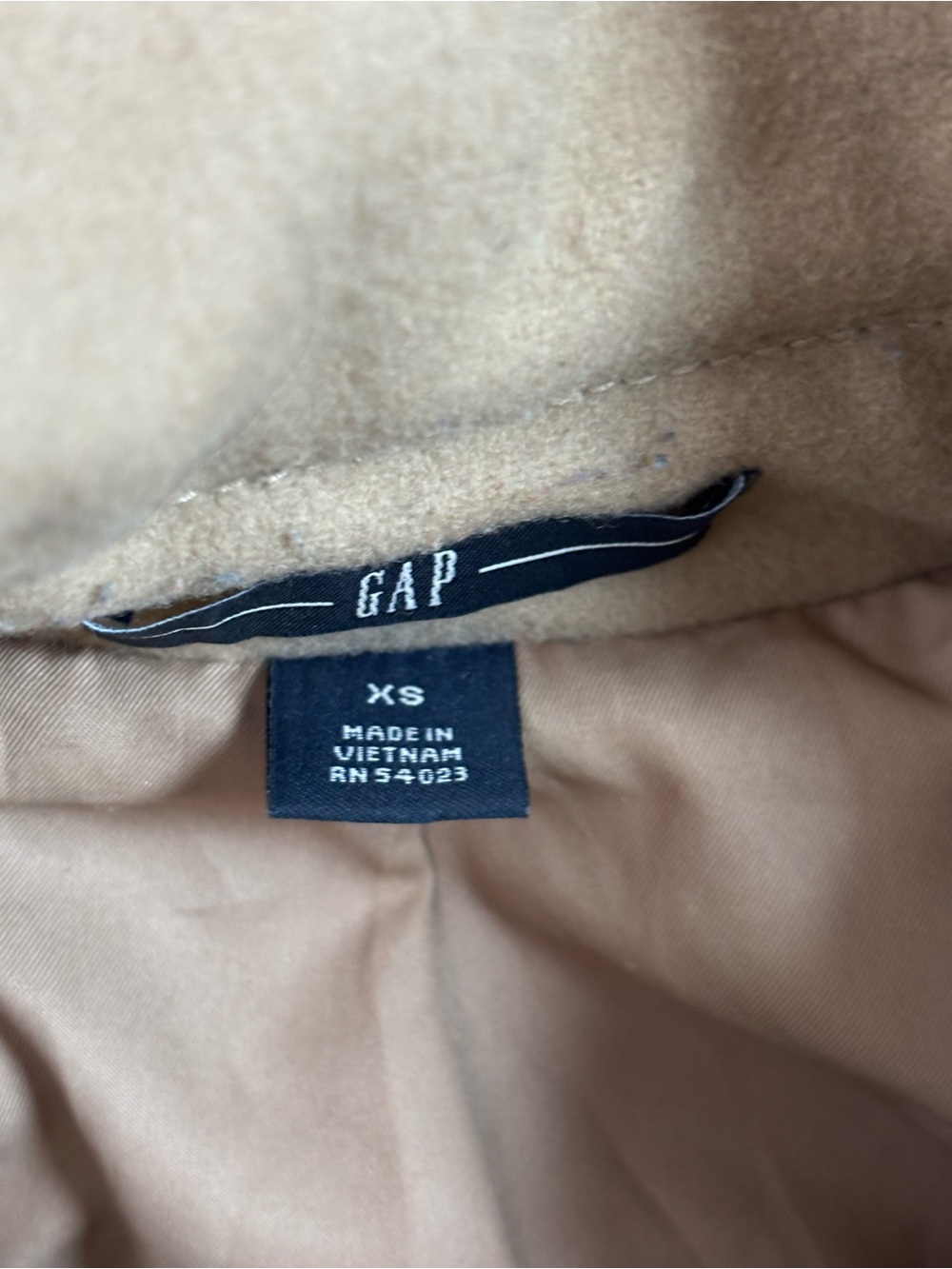 GAP Tan Pea Coat